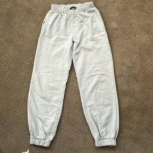 brandy melville light blue new york sweatpants